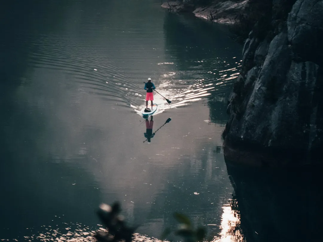 Different types of kayaks on the water