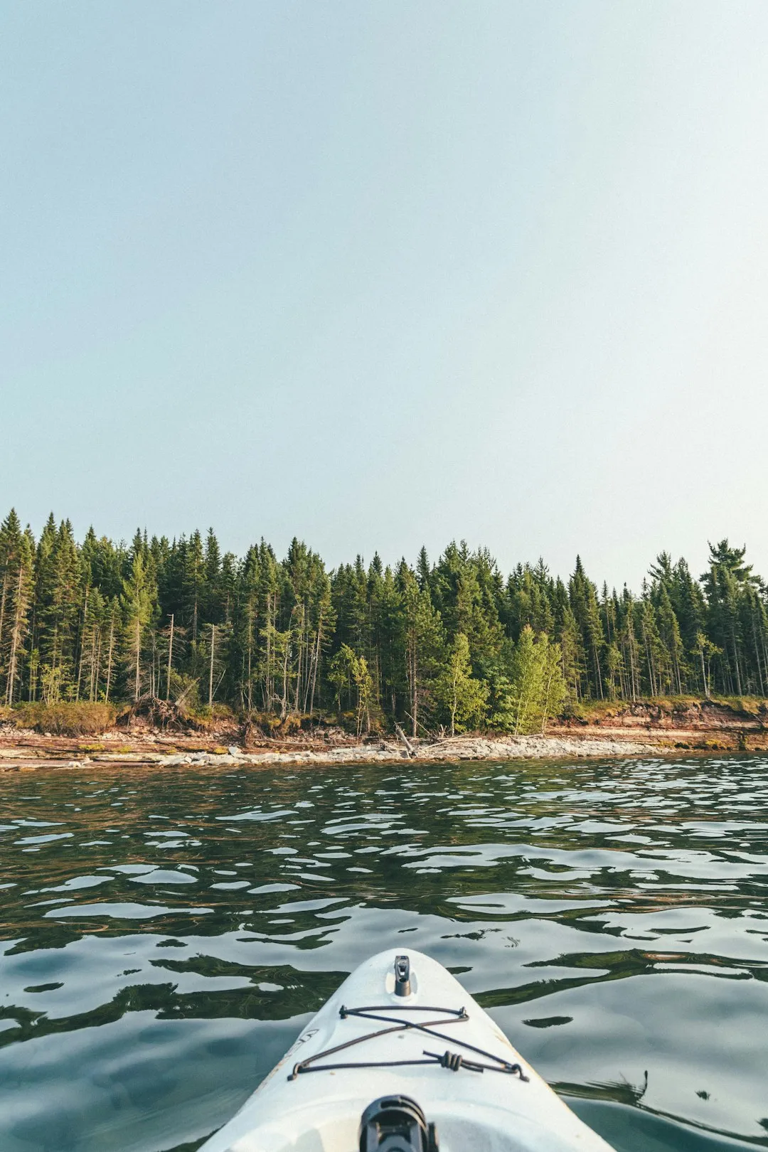 Kayaking on a serene river