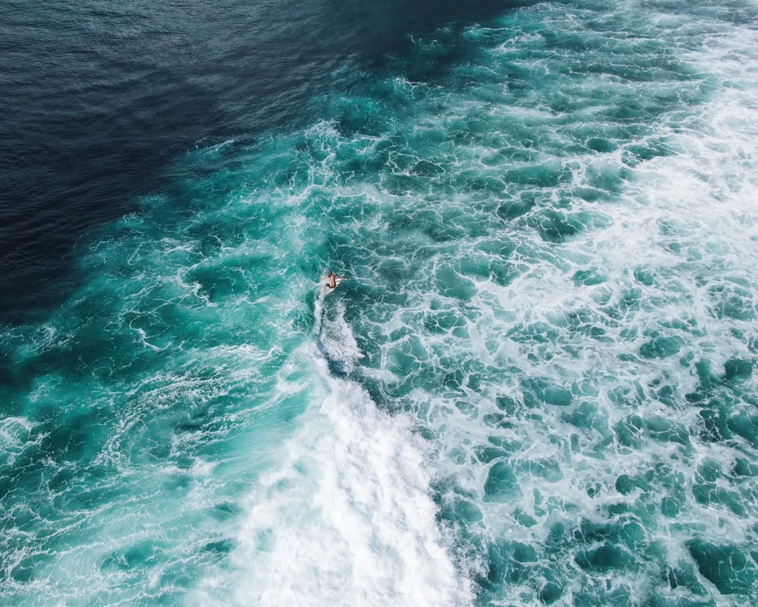 Paddling along a scenic coastline