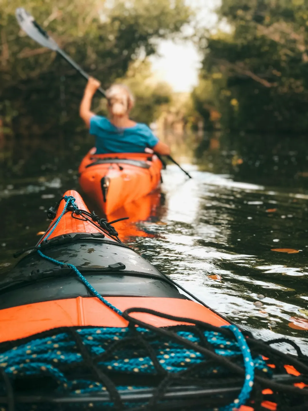 Kayak safety gear ready for pre-launch inspection
